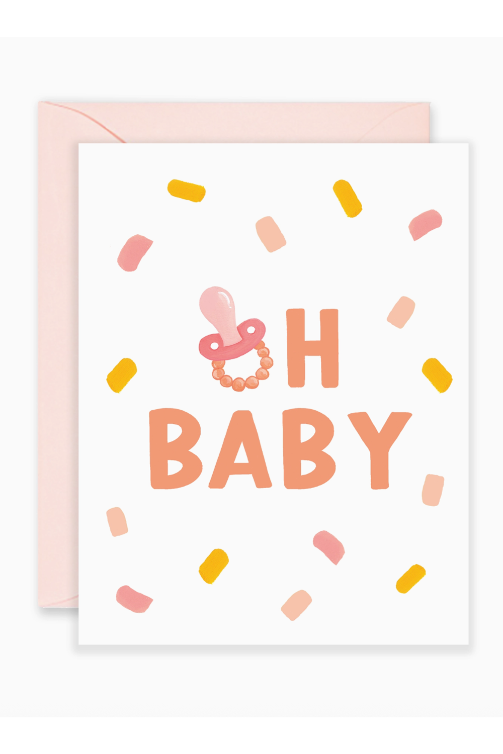 Isabella Single Baby Card - Oh Baby Pacifier