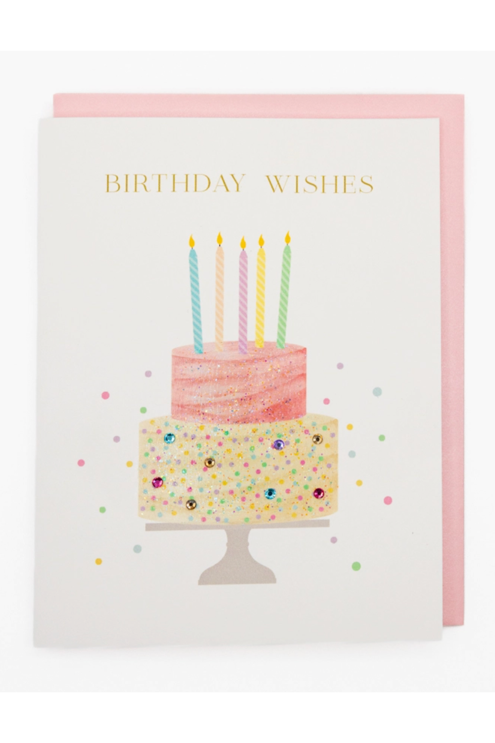 LV Birthday Greeting Card - Cake Wishes