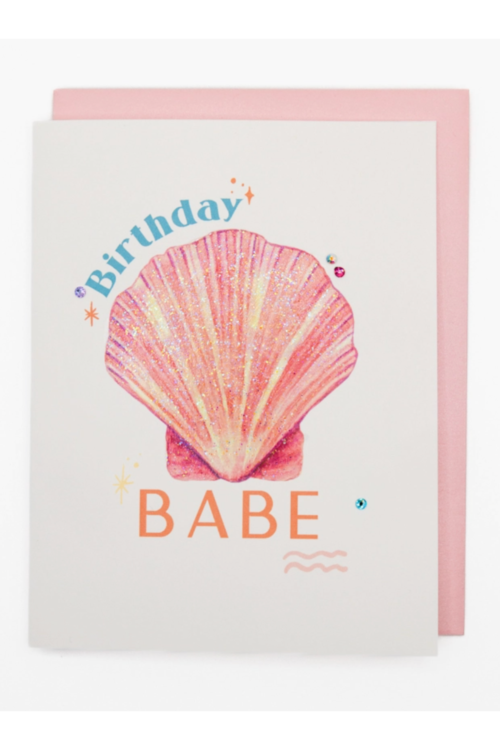LV Birthday Greeting Card - Seashell Babe