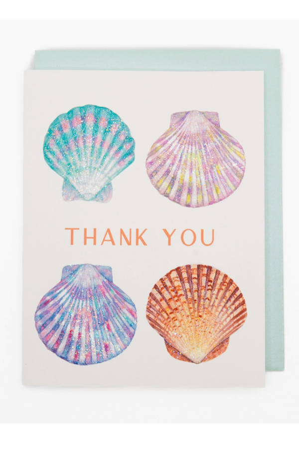 LV Thank You Greeting Card - Seashell Gratitude