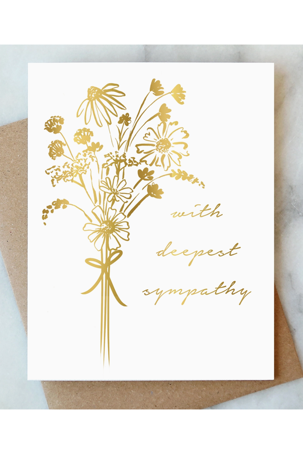 AJD Sympathy Card - Bouquet
