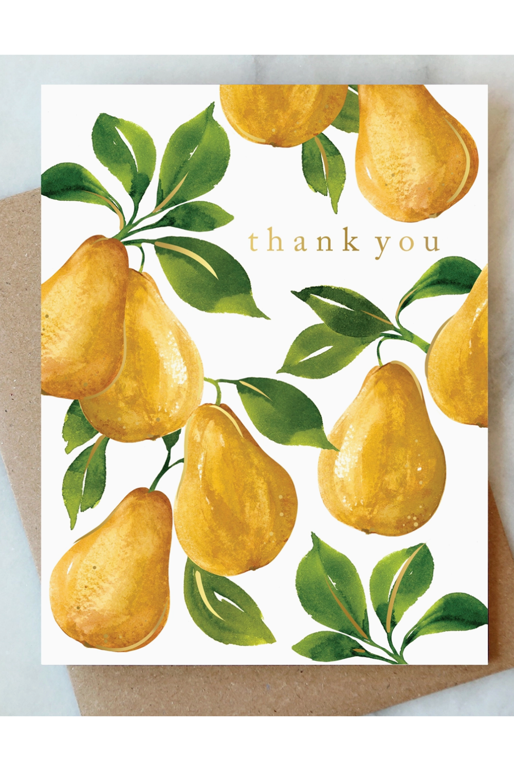 AJD Thank You Card - Pears