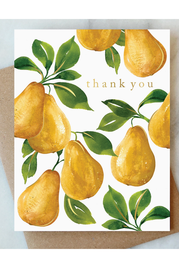 AJD Thank You Card - Pears