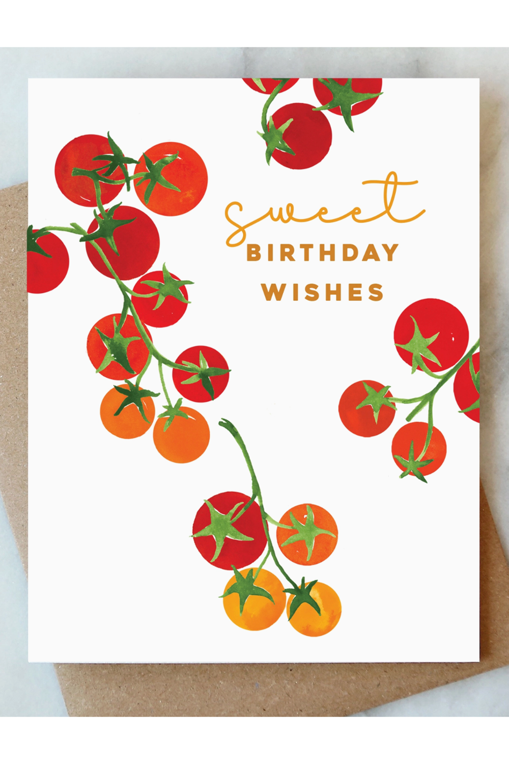 AJD Birthday Card - Tomato