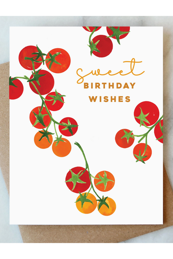 AJD Birthday Card - Tomato