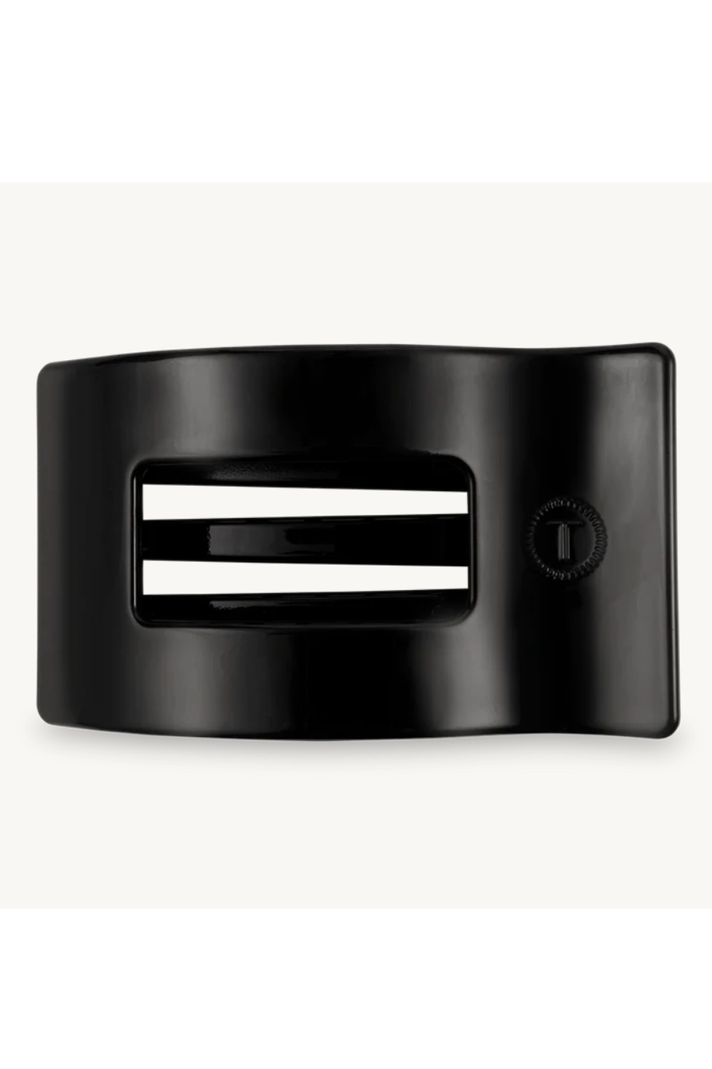 Teleties Rectangle Hair Clip - Jet Black