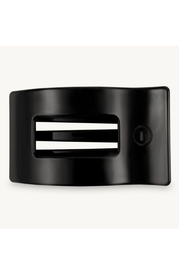 Teleties Rectangle Hair Clip - Jet Black