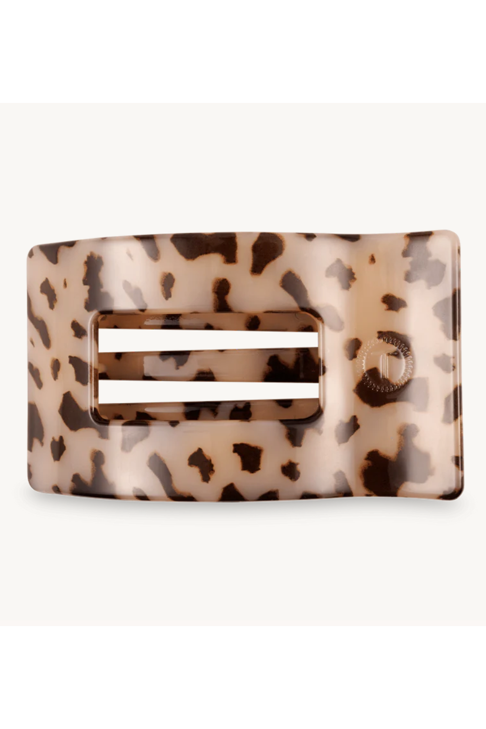 Teleties Rectangle Hair Clip - Blonde Tortoise