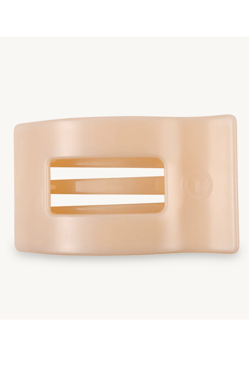 Teleties Rectangle Hair Clip - Almond Beige