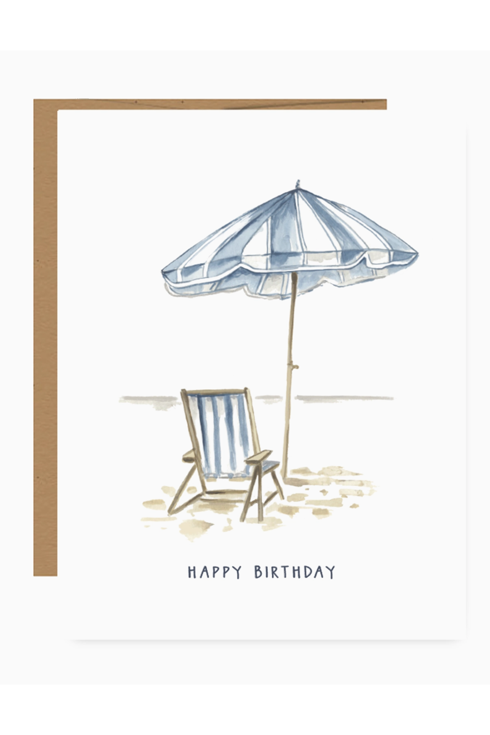 JFS Birthday Card - Beach Umbrella