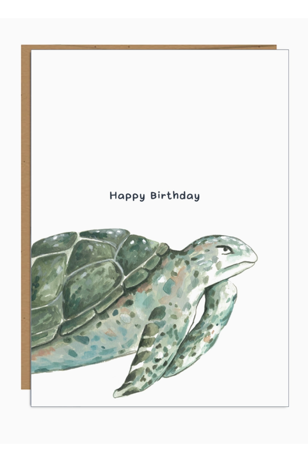 JFS Birthday Card - Green Turtle
