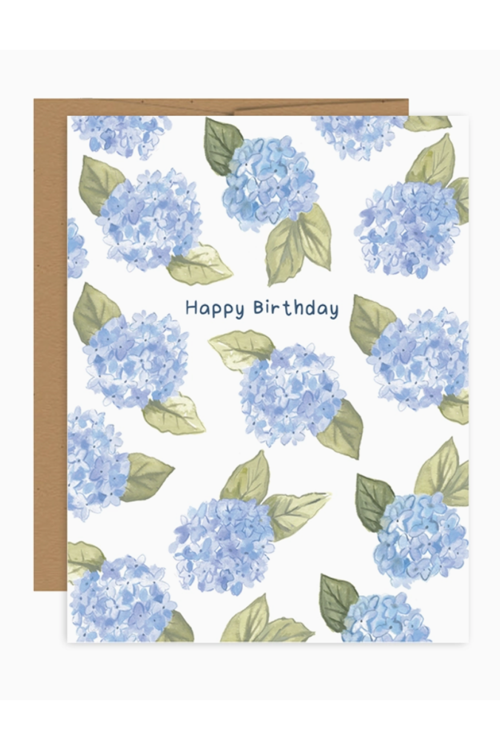 JFS Birthday Card - Blue Hydrangea