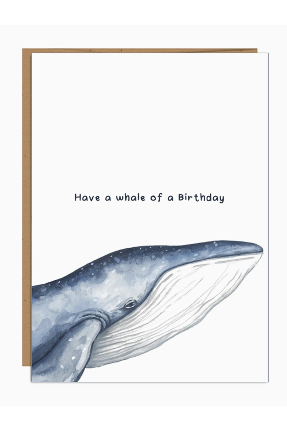 JFS Birthday Card - Blue Whale