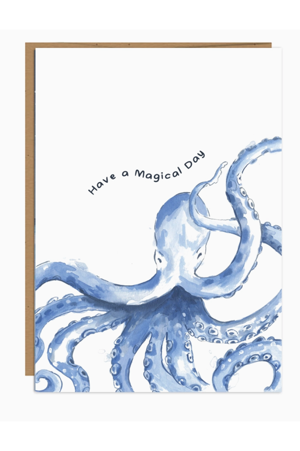 JFS Birthday Card - Magical Blue Octopus