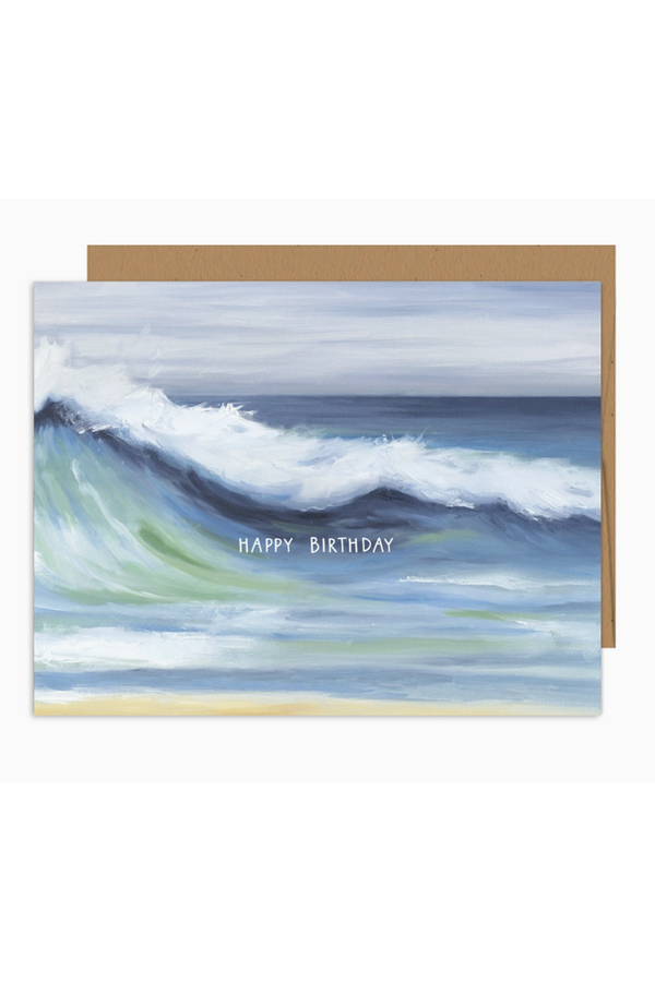 JFS Birthday Card - Ocean Waves
