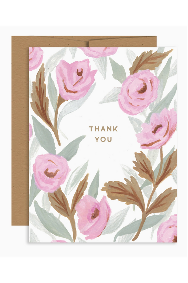 JFS Thank You Card - Rose