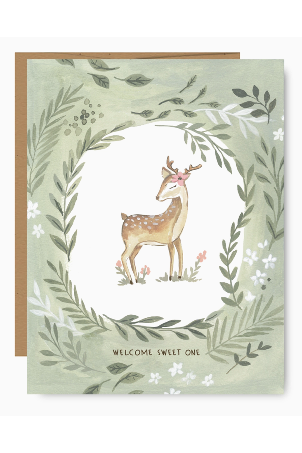 JFS Baby Greeting Card - Sweet Deer