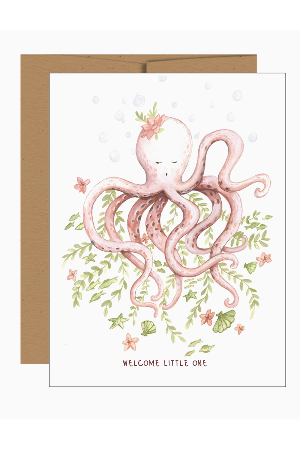JFS Baby Greeting Card - Sweet Octopus