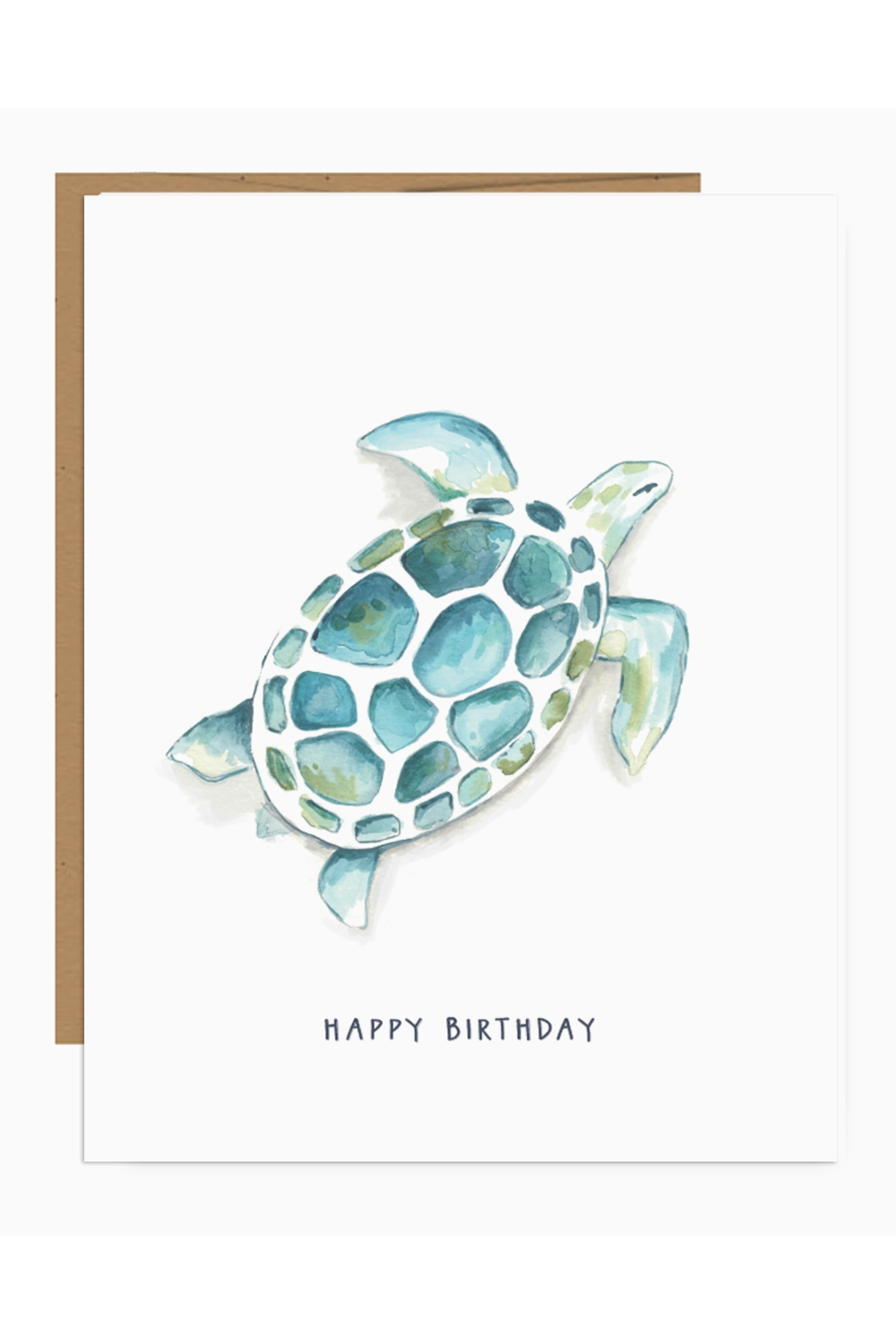 JFS Birthday Card - Turtle Coastal
