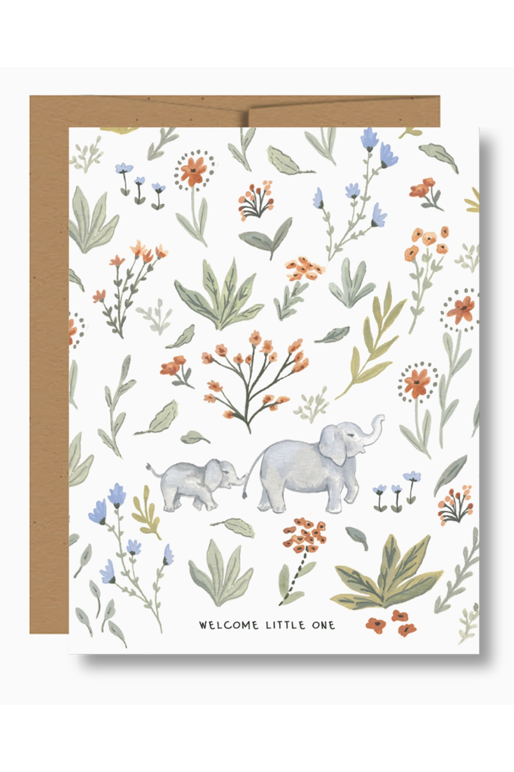 JFS Baby Greeting Card - Welcome Little One Elephant