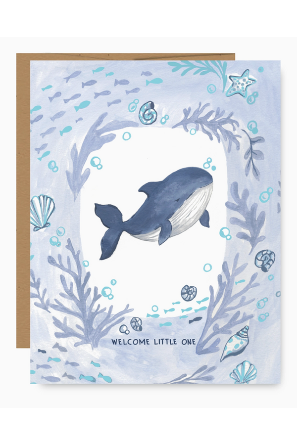 JFS Baby Greeting Card - Whale
