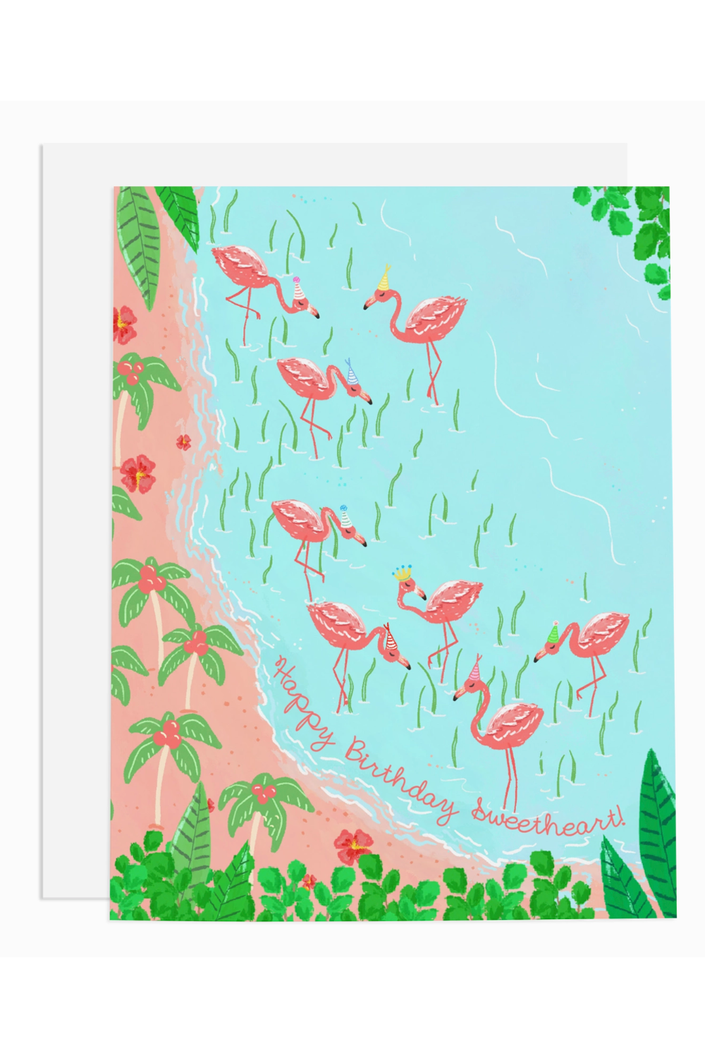 RMS Birthday Card - Flamingo Party