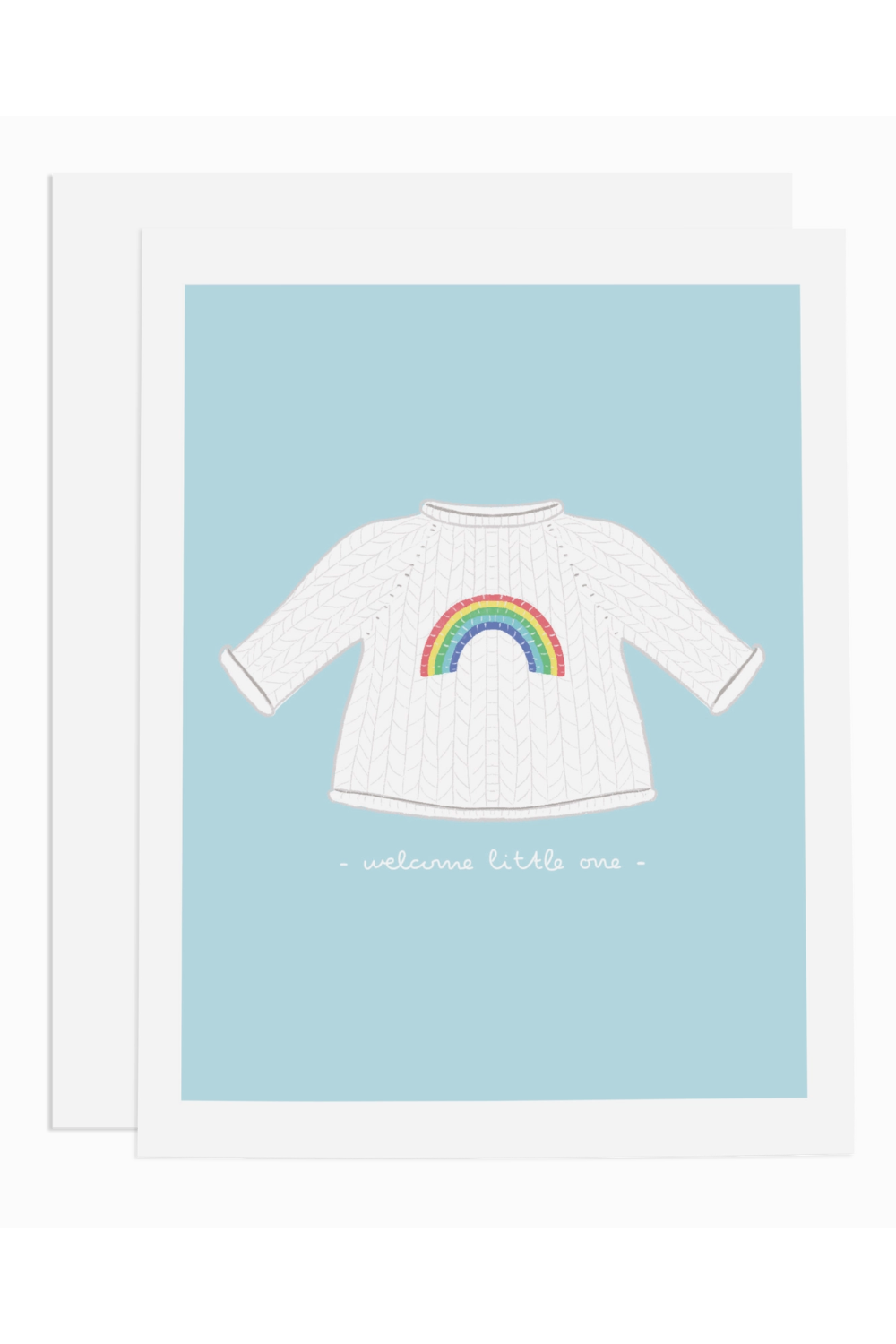 RMS Baby Card - Rainbow Sweater