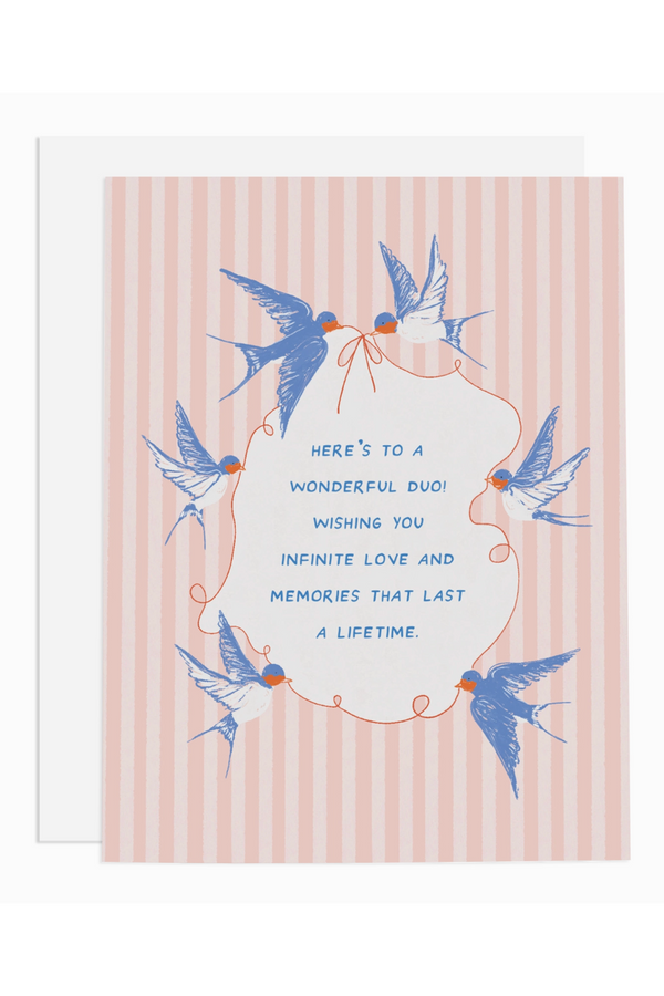 RMS Wedding Card - Swallows