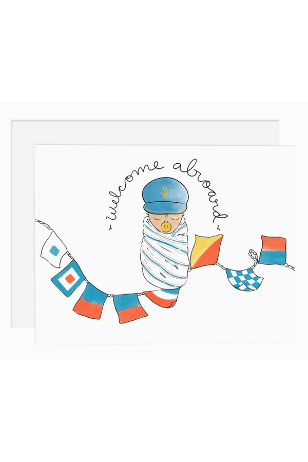 RMS Baby Card - Welcome Aboard