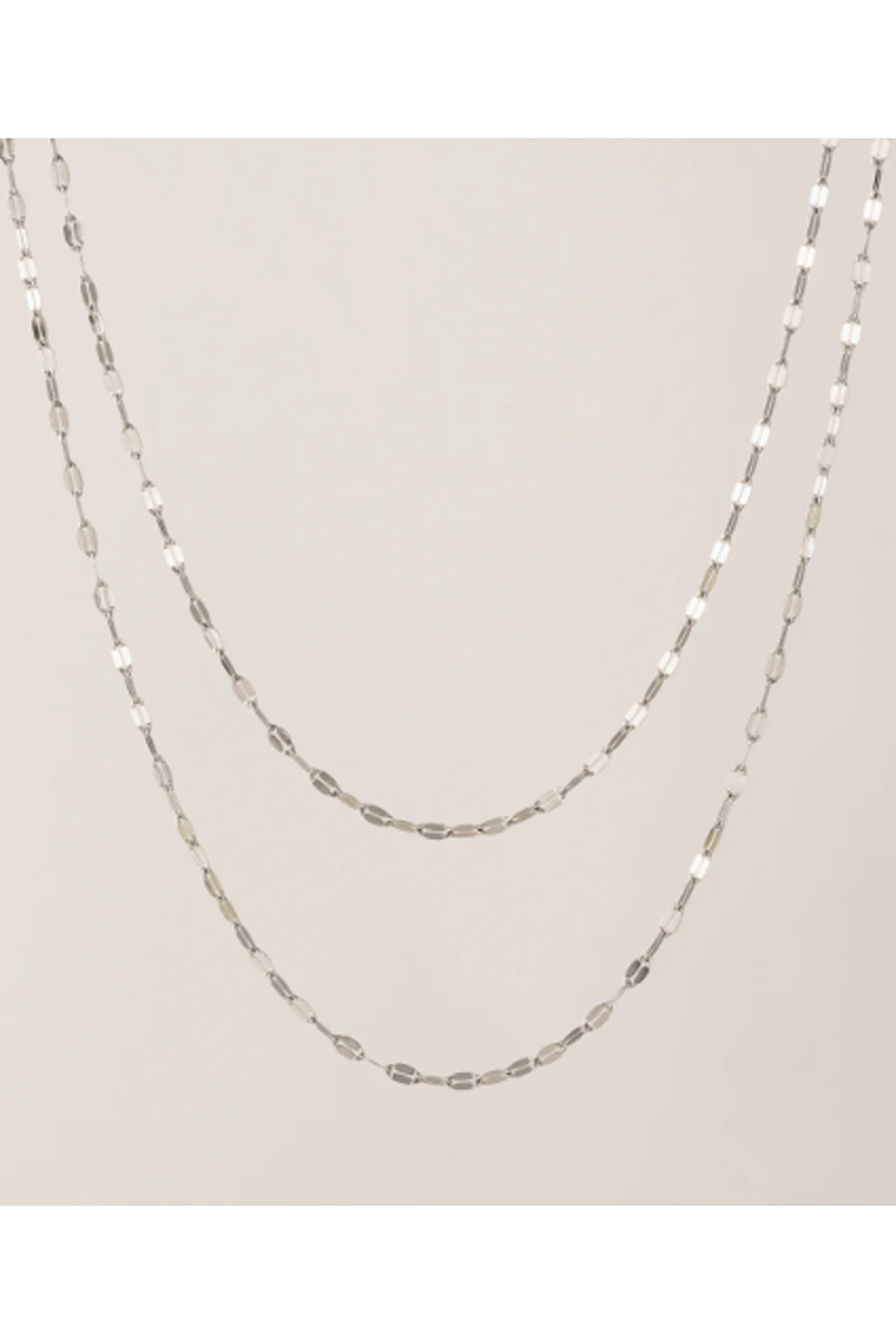 Waterproof Necklace - Ray Layered Silver
