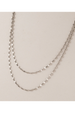 Waterproof Necklace - Ray Layered Silver