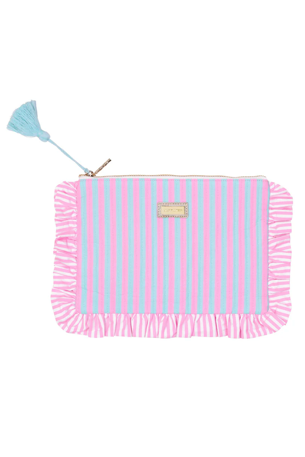 Lilly Ruffle Pouch - Stripe