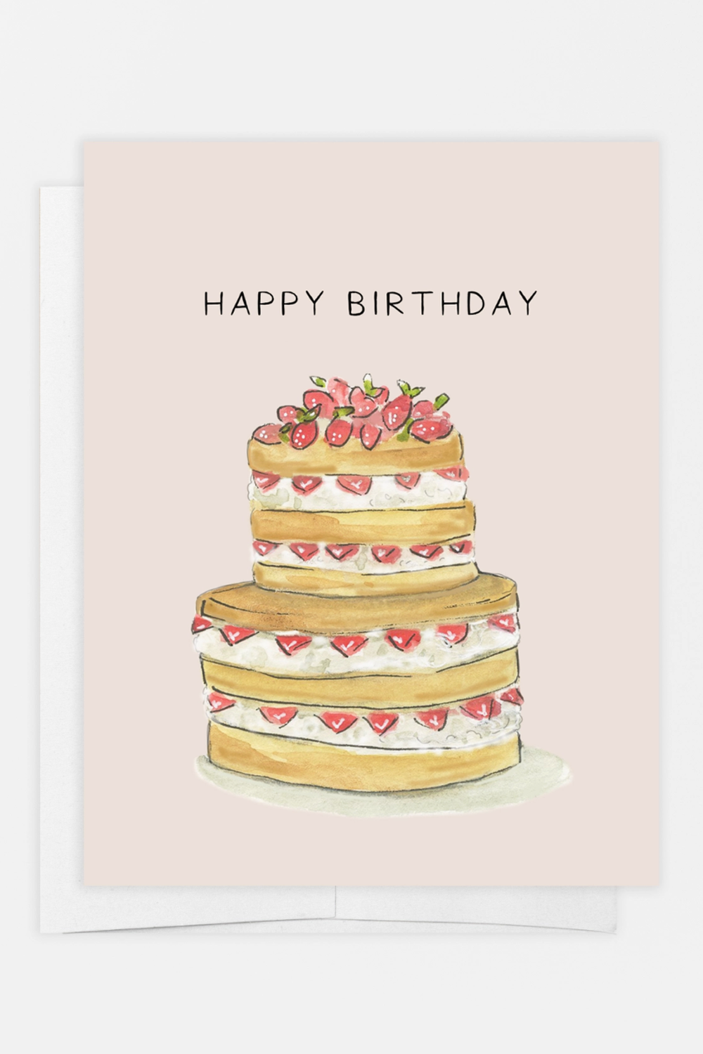 EO Birthday Card - Strawberry Cake