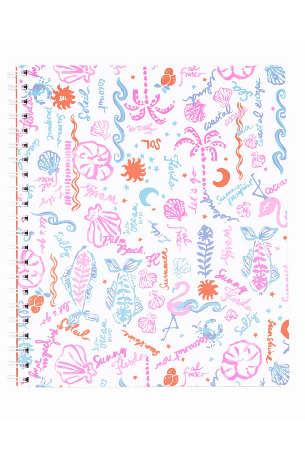 Lilly Large Notebook - Summer Serenade