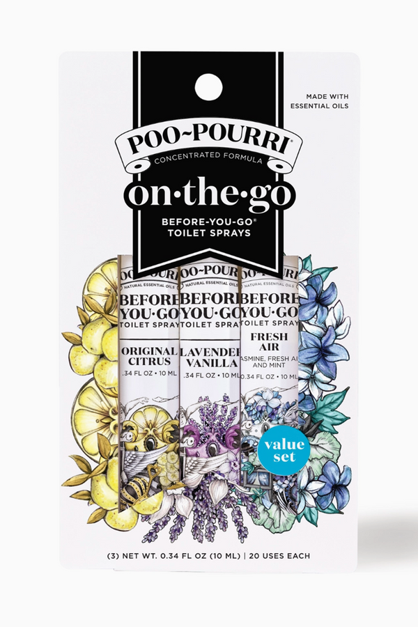 Poo Pourri "On the Go" 3 Pack Minis - Citrus/Lavender/Fresh