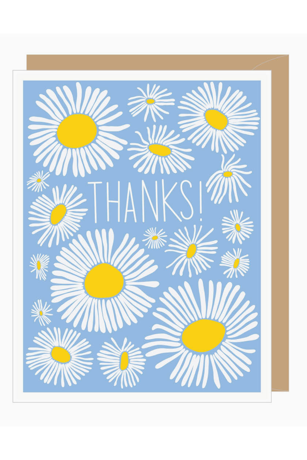 Apt Thank You Card - Abstract Daisies