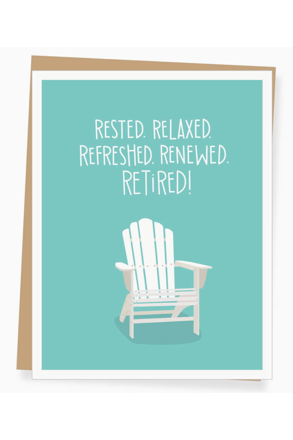 Apt Retirement Card - Adirondack Chair