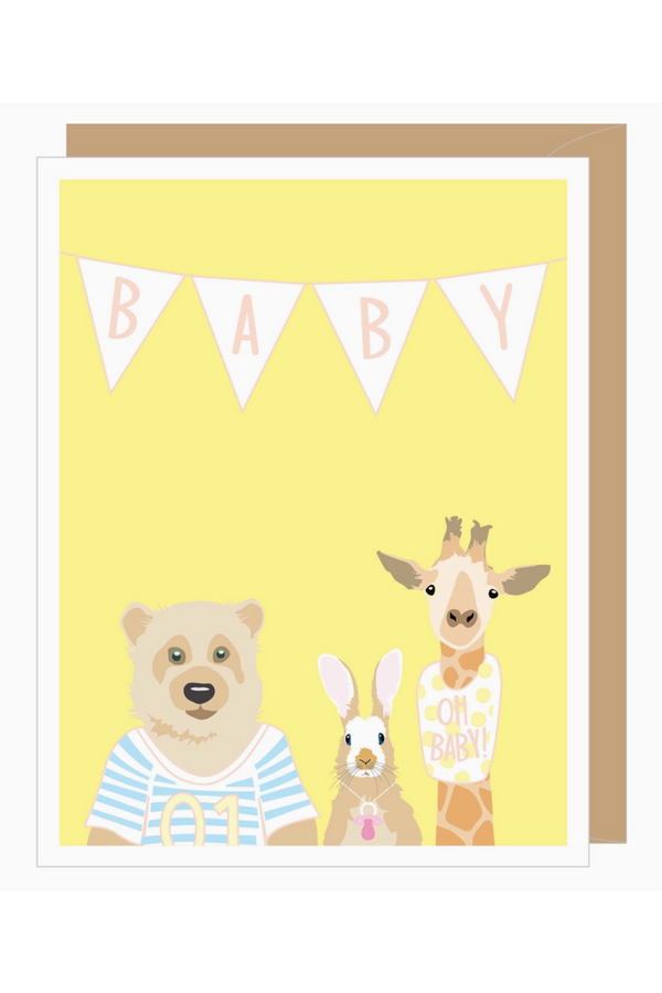 Apt Baby Card - Animals