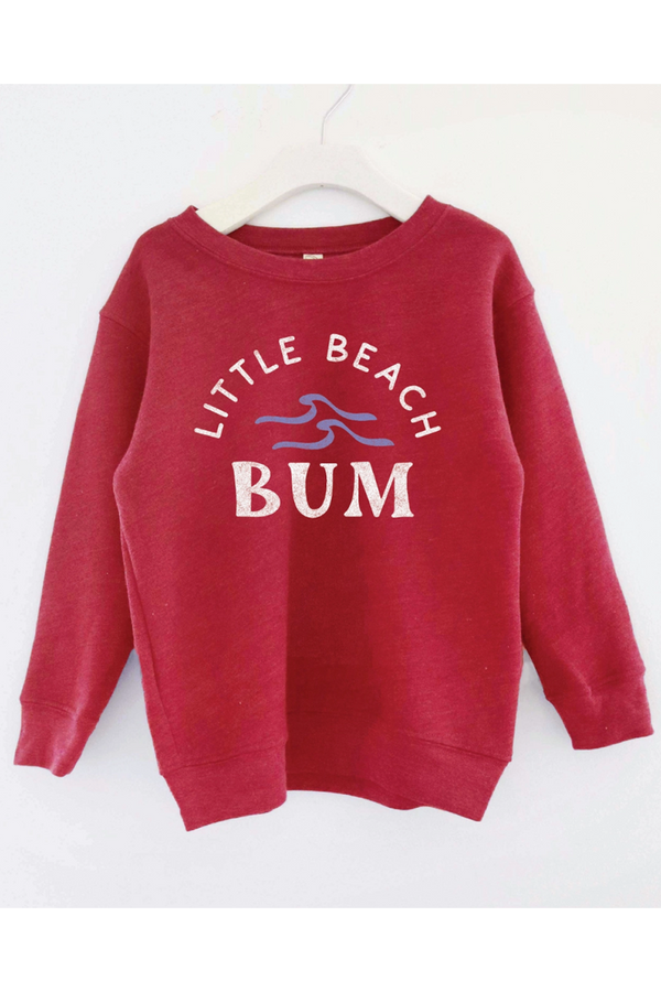 OC Toddler Sweatshirt - Little Beach Bum Cranberry