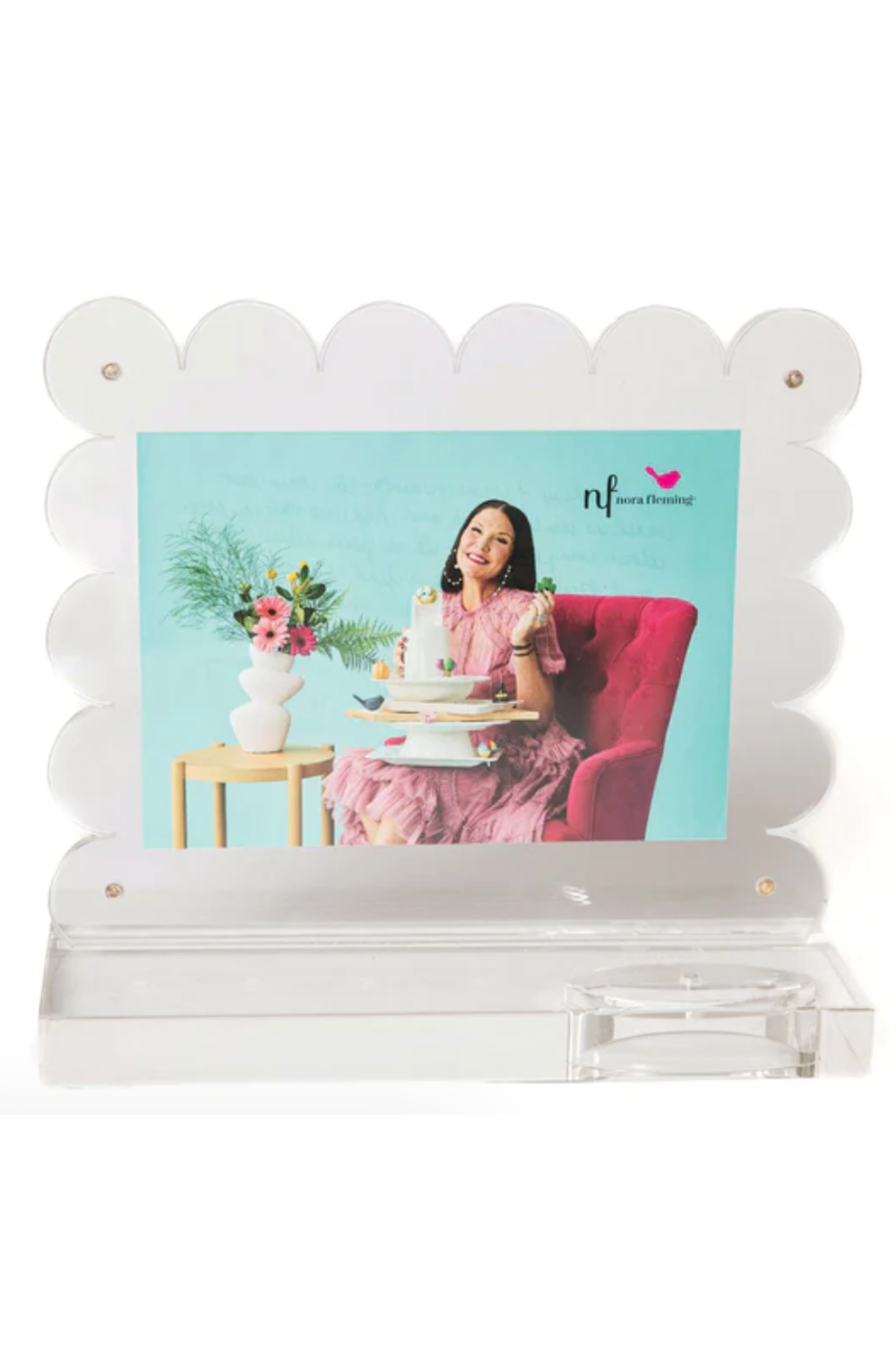 Nora Fleming Scalloped Acrylic Frame