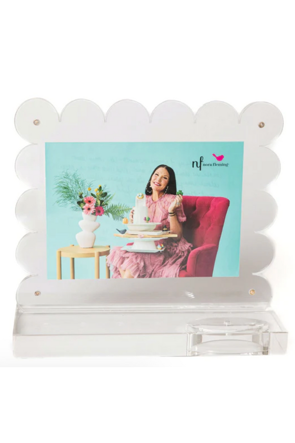 Nora Fleming Scalloped Acrylic Frame