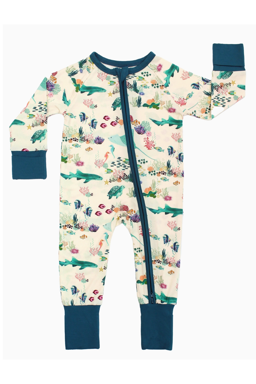 Bamboo Sleeper Pajamas - Coral Reef Bamboo