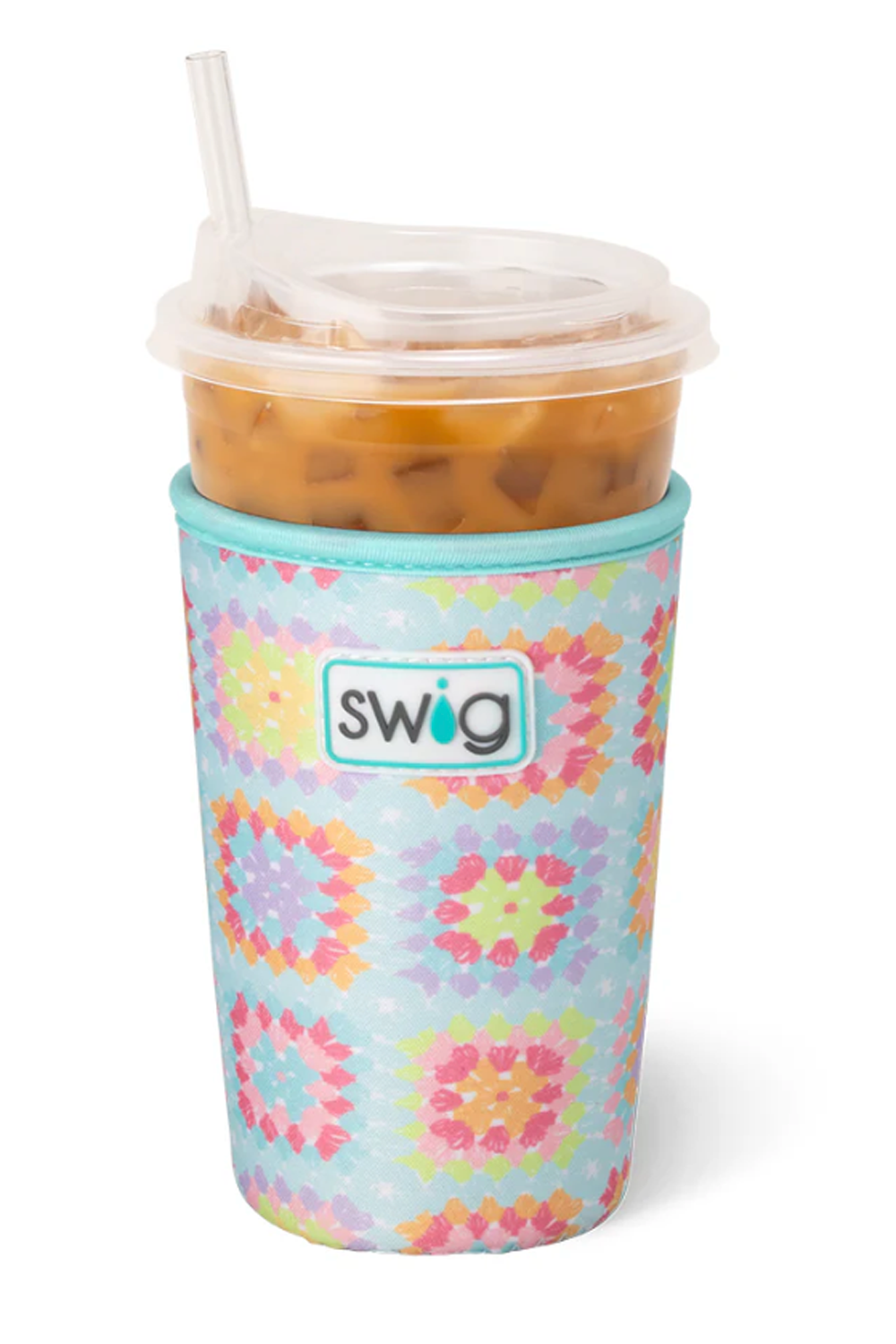 Swig Cup Coolie - Close Knit Granny Squares