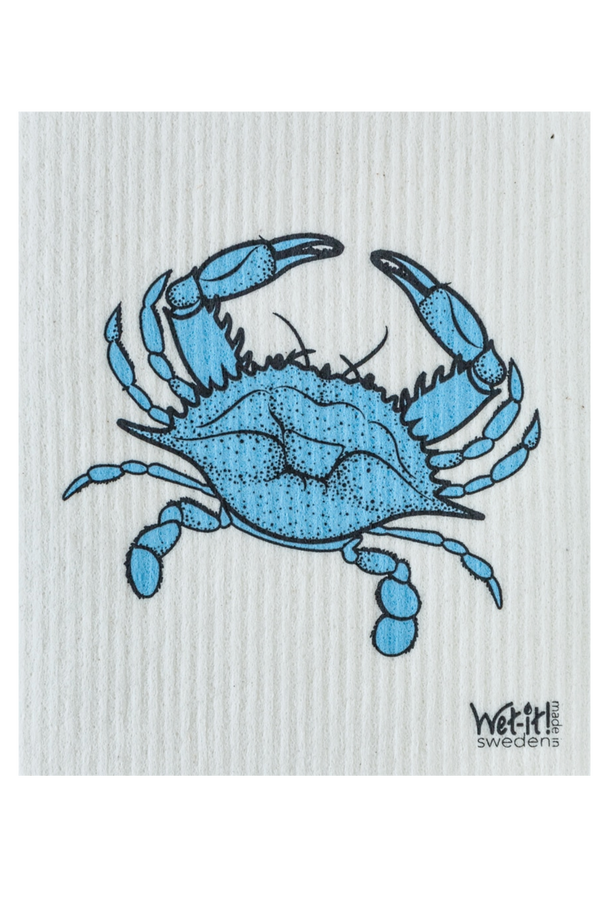 Swedish Dish Cloth - Blue Crab