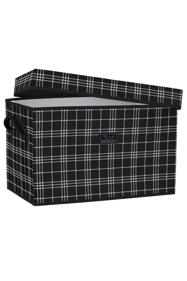 Rump Roost Lidded Storage Bin - "Tartan Scorsese" F25