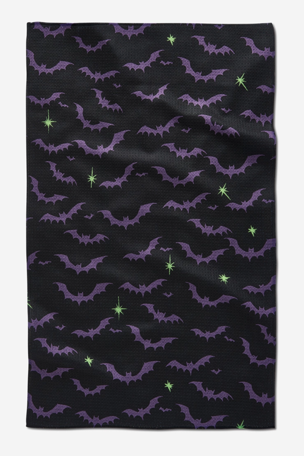 Geometry Kitchen Tea Towel - Dark Night Bats