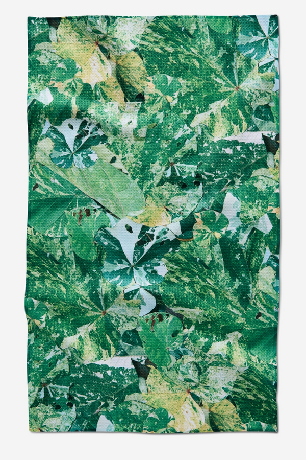 Geometry Kitchen Tea Towel - Leafy Camo