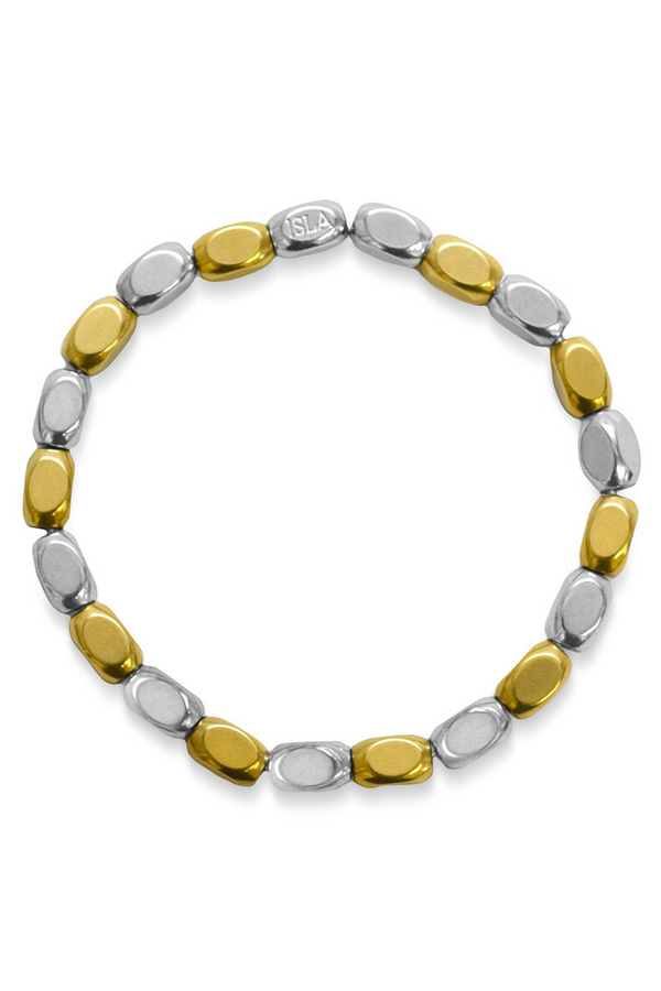 ISLA Block Party Bracelet - Two Tone