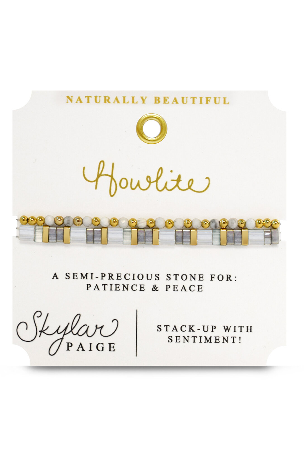 Skylar Naturally Beautiful Bracelet - Howlite