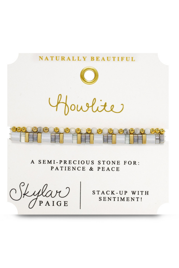 Skylar Naturally Beautiful Bracelet - Howlite